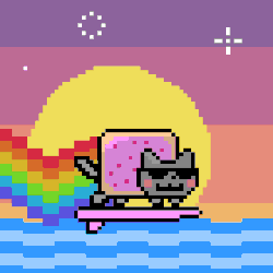 Surfing Nyan